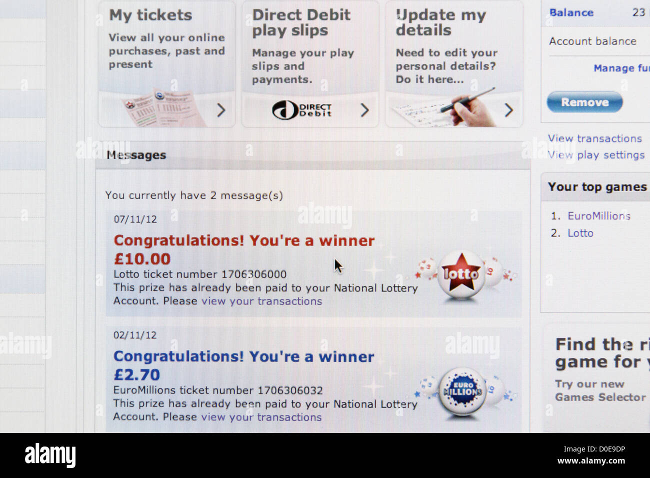 lottery online